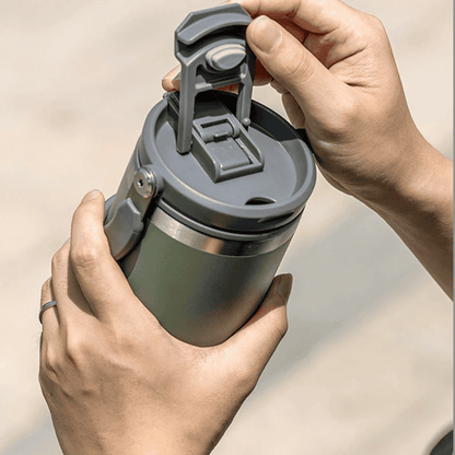 Dual Lid Thermos Flask