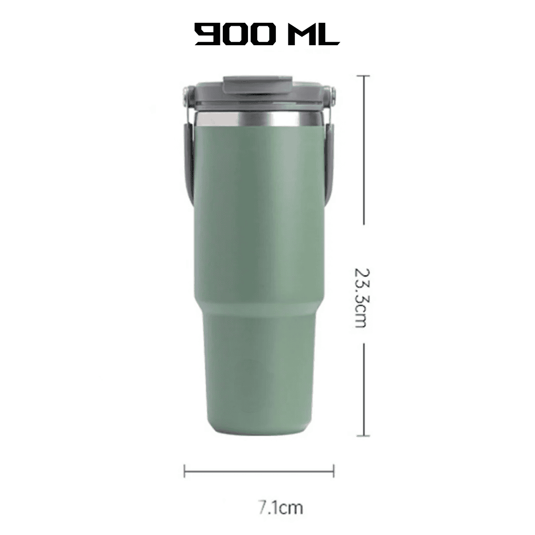 Dual Lid Thermos Flask