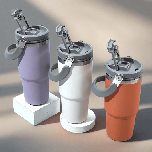 Dual Lid Thermos Flask