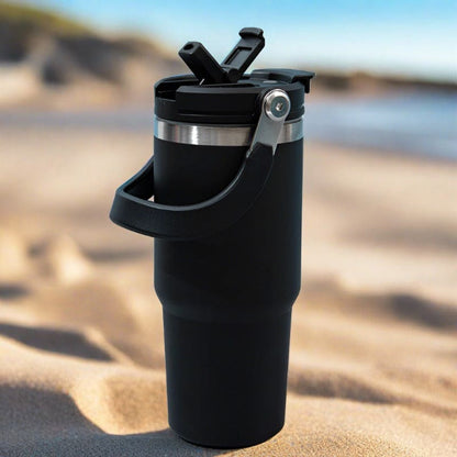 Dual Lid Thermos Flask