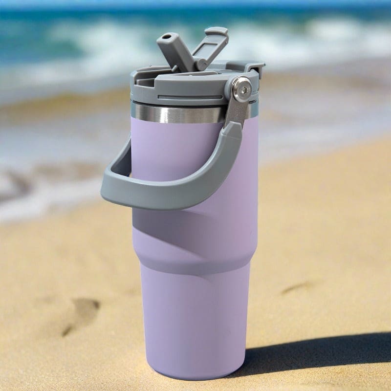 Dual Lid Thermos Flask